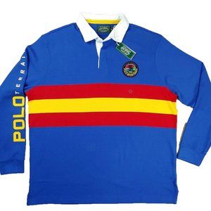 Polo Country Rugby Long Sleeve Sportsman Blue Red